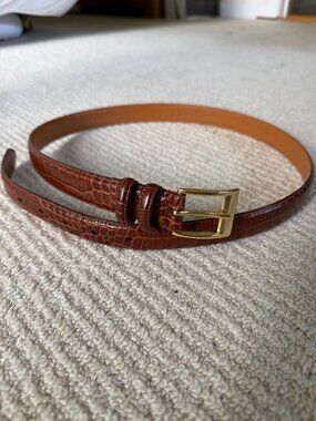 Lauren Ralph Lauren Pink‎ Alligator Italian Leather Belt M Luxury Pink Alligator Belt – Matte American Style main image 4